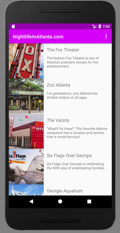 NightlifeInAtlanta.com Mobile App